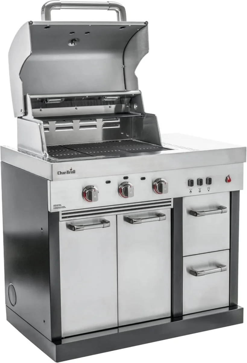 Grill ogrodowy gazowy kuchnia ogrodowa modułowa Char-Broil zlew stal - zdjęcie 5