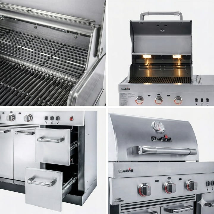 Kuchnia zewnętrzna ogrodowa grill Char-Broil 3200 Ultimate ze zlewem modułowa - zdjęcie 18