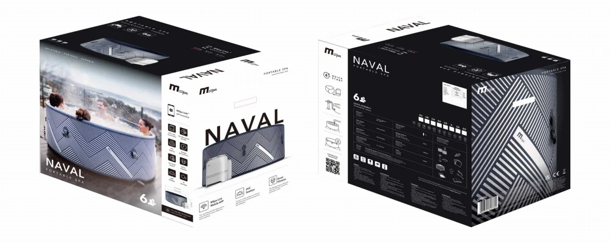 SPA ogrodowe MSPA 67750-F-NA062W FRAME NAVAL 6 os. Wi-Fi - zdjęcie 19