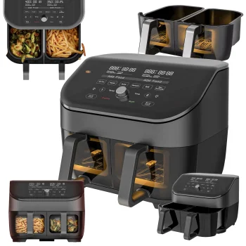Air Fryer Podwójna Frytkownica beztłuszczowa Instant Pot Dual 1700W czarna