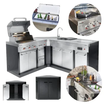 Kuchnia zewnętrzna ogrodowa Char-Broil 3200 Ultimate ze zlewem modułowa