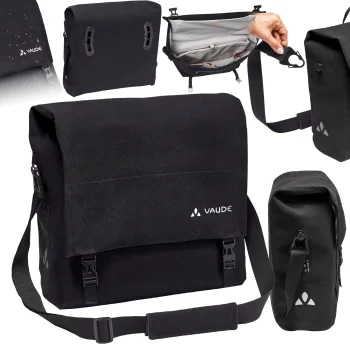 Torba Rowerowa sakwa na bagażnik VAUDE Augsburg IV L A4 20 L Czarna