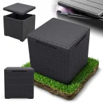 Pufa ogrodowa mini skrzynia stolik KETER Vigo 40 l szara