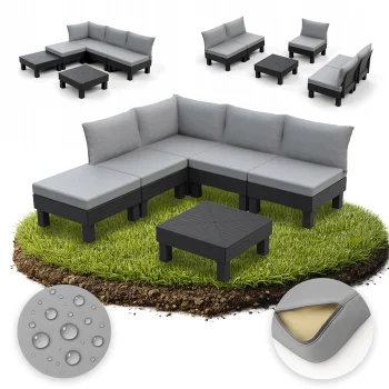 Zestaw mebli ogrodowych Keter Elements kanapa stolik fotel