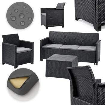 Meble ogrodowe Keter MARIE 4 osobowy zestaw wypoczynkowy