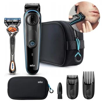 Trymer Braun do brody BT3940TS zestaw maszynka Gillette Fusion5 ProGlide
