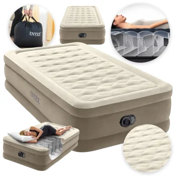 Materac dmuchany Intex 64426ND z pompką 191x99x46 jednoosobowy wysoki