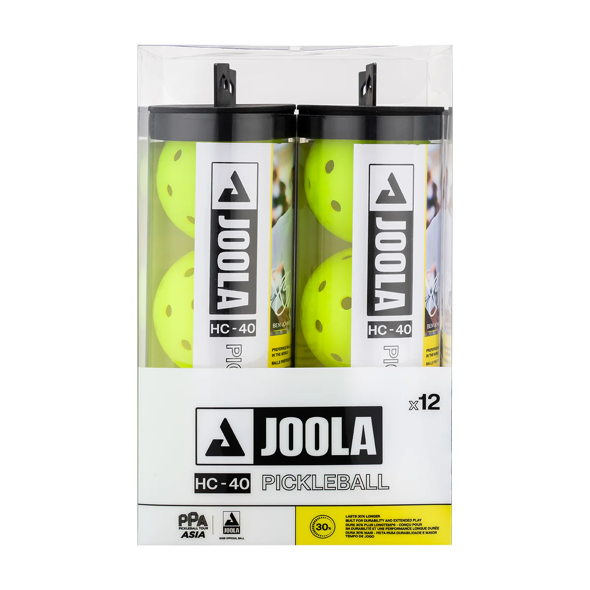 Zestaw piłeczek JOOLA HC-40 do pickleballa 12 sztuk - zdjęcie 3