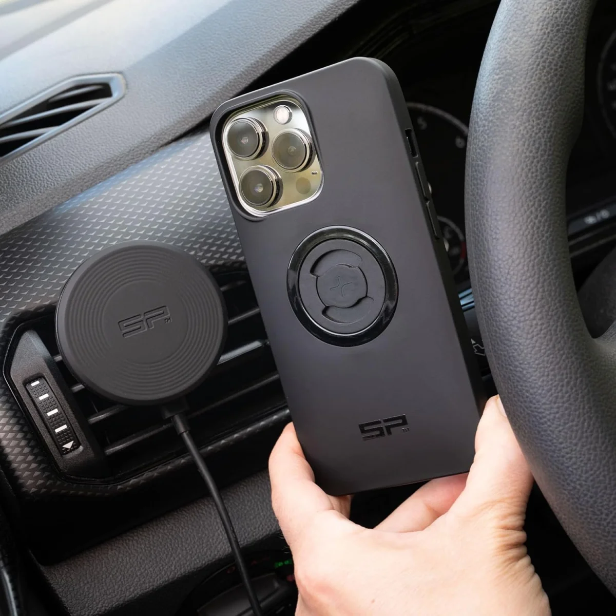 Uchwyt samochodowy SP Connect+ magnetyczny z ładowarką - zdjęcie 9