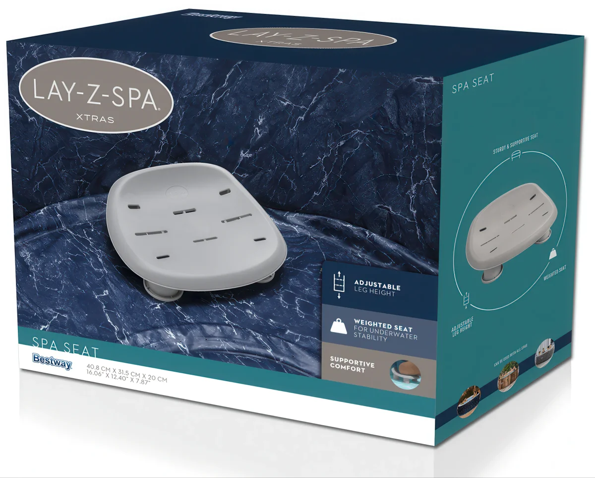 Siedzisko do SPA Bestway Lay-Z-Spa 60321 Regulowane Nóżki Wygodne Trwałe - zdjęcie 5