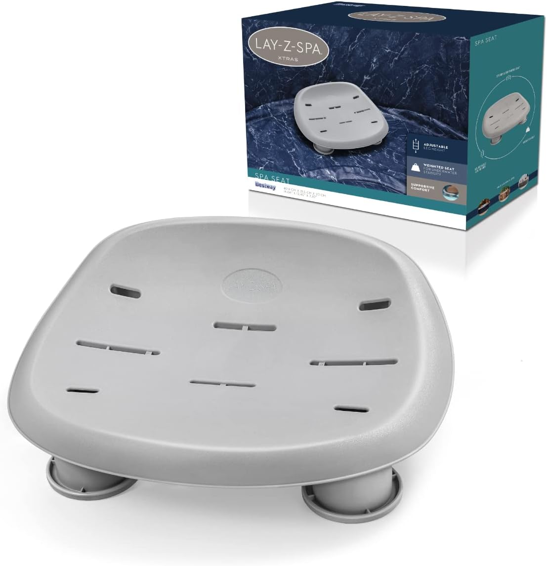 Siedzisko do SPA Bestway Lay-Z-Spa 60321 Regulowane Nóżki Wygodne Trwałe