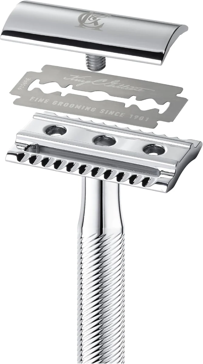 Zestaw Gillette King C. do golenia MASZYNKA + 5 OSTRZY - zdjęcie 4