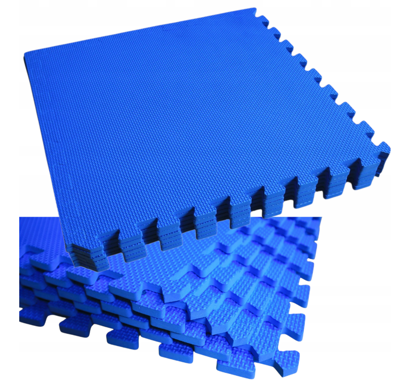 Puzzle mata pod basen spa 6 szt niebieska 2,5 cm gruba - zdjęcie 3