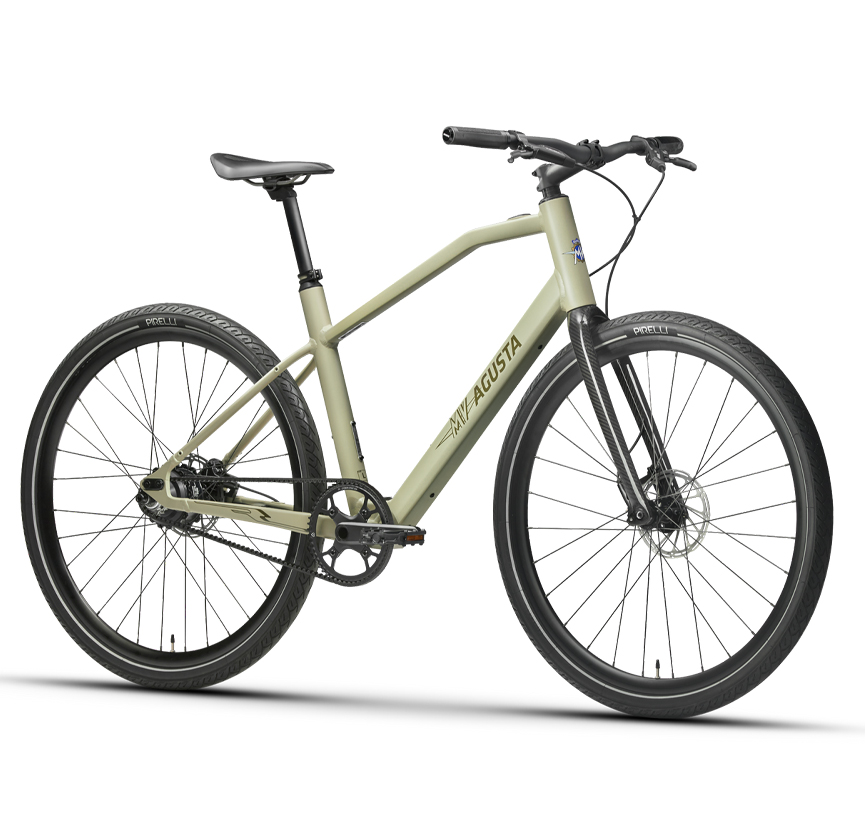 Ultralekki Rower elektryczny MV Agusta AMO R Oliwkowy L 15kg 40Nm 75Km