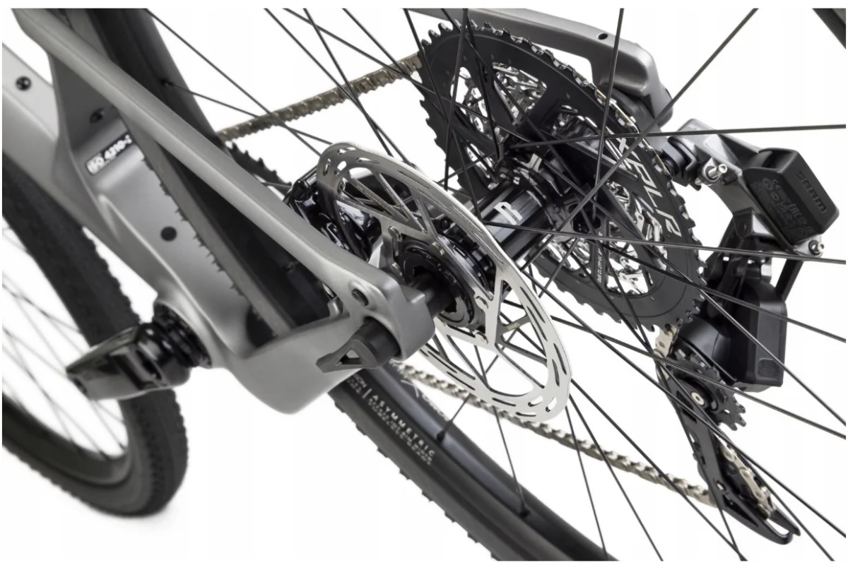 Rower gravel Rondo Ruut CF1 Gen2 SRAM koło 28 " srebrny karbon roz L - zdjęcie 4