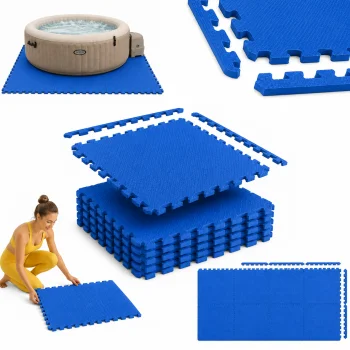 Puzzle mata pod basen spa 6 szt niebieska 2,5 cm gruba