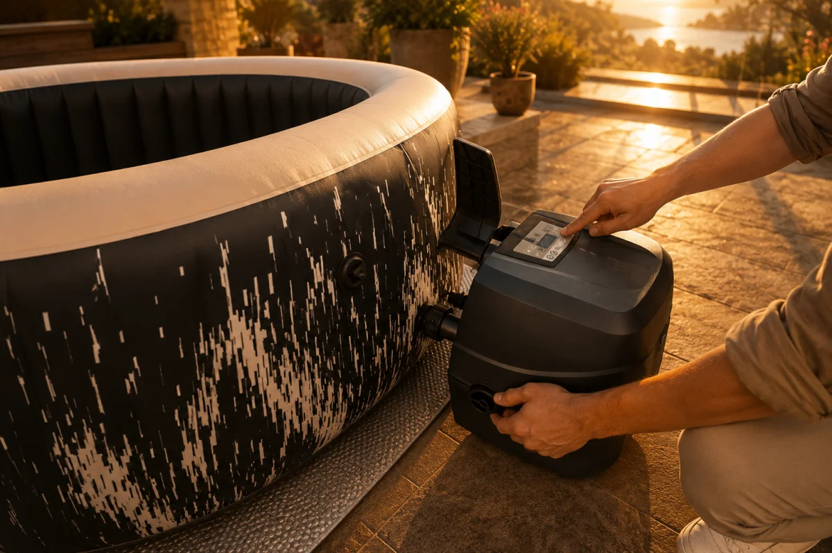 Dmuchane SPA ogrodowe Intex 28494NP Glow Deluxe 4 os. Wi-Fi LED - zdjęcie 21