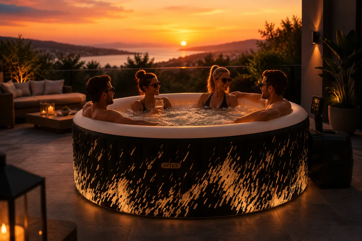 Dmuchane SPA ogrodowe Intex 28494NP Glow Deluxe 4 os. Wi-Fi LED - zdjęcie 24
