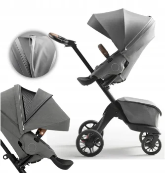 Wózek dziecięcy Stokke Xplory X spacerówka Modern Grey premium aluminiowy