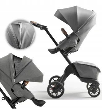 Wózek dziecięcy Stokke Xplory X spacerówka Modern Grey premium aluminiowy