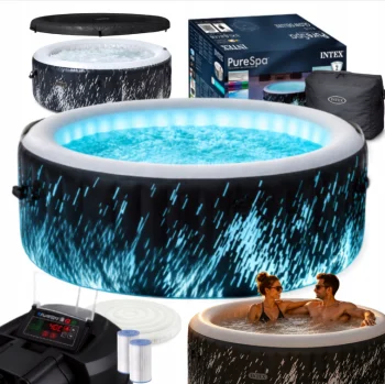 Dmuchane SPA ogrodowe Intex 28494NP Glow Deluxe 4 os. Wi-Fi LED