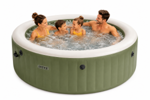 Dmuchane SPA ogrodowe z hydromasażem 4 os INTEX 28426NP oliwkowe 120 dysz - zdjęcie 10