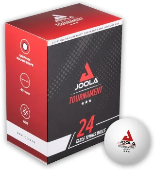Piłeczki do tenisa stołowego Joola Tournament 40+ zestaw 24 szt. białe