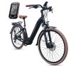 Rower elektryczny miejski Cybic Belena 26'' 39 cm Shimano 250W czarny - zdjęcie 3
