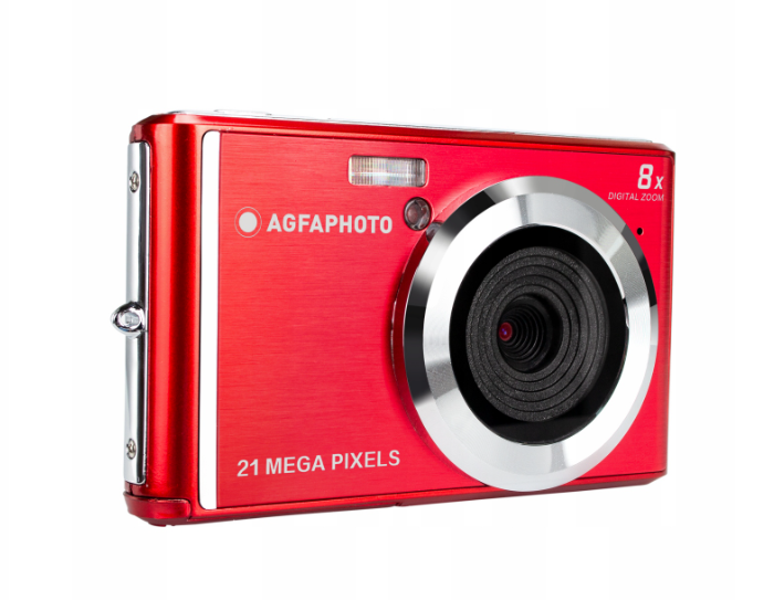 Aparat cyfrowy AgfaPhoto DC5200 Czerwony Kompakt 21 Mpix Ekran 2.4" HD