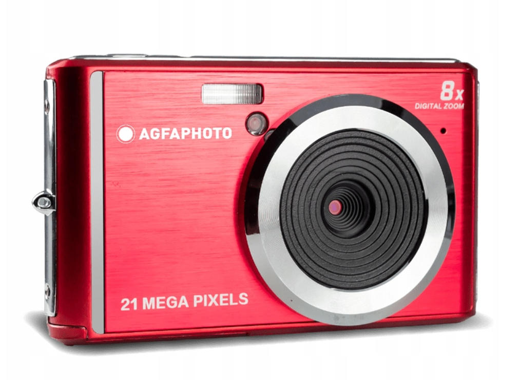 Aparat cyfrowy AgfaPhoto DC5200 Czerwony Kompakt 21 Mpix Ekran 2.4" HD - zdjęcie 2