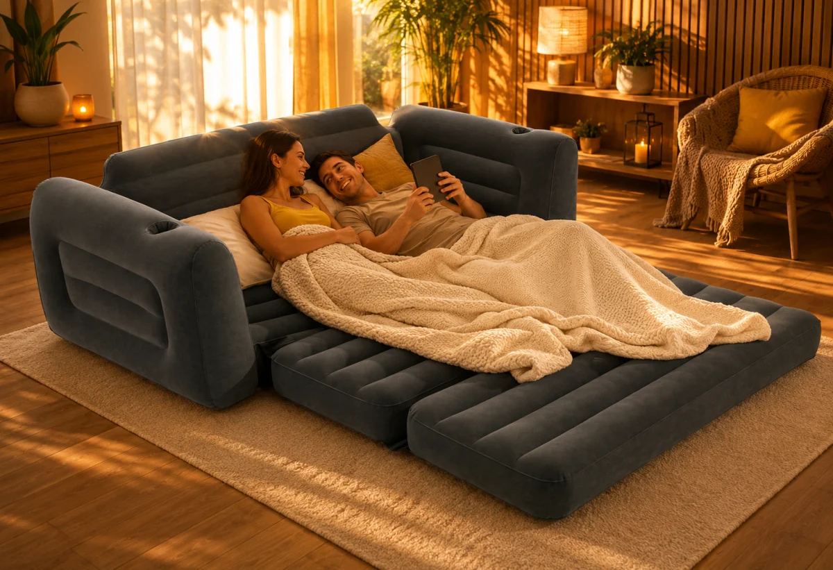 Sofa dmuchana rozkładana Intex 66552NP 224 x 203 x 66 cm - zdjęcie 12
