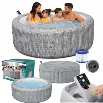  Dmuchane SPA Bestway Lay-Z-Spa Bali AirJet 6 osób 140 dysz WiFi aplikacja 19cm 6 rattan