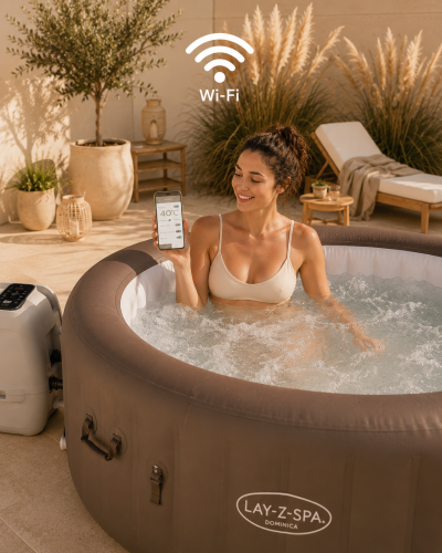 Dmuchane SPA Bestway Lay-Z-Spa Dominica HydroJet 4-6 osób 140 dysz WiFi aplikacja - zdjęcie 2