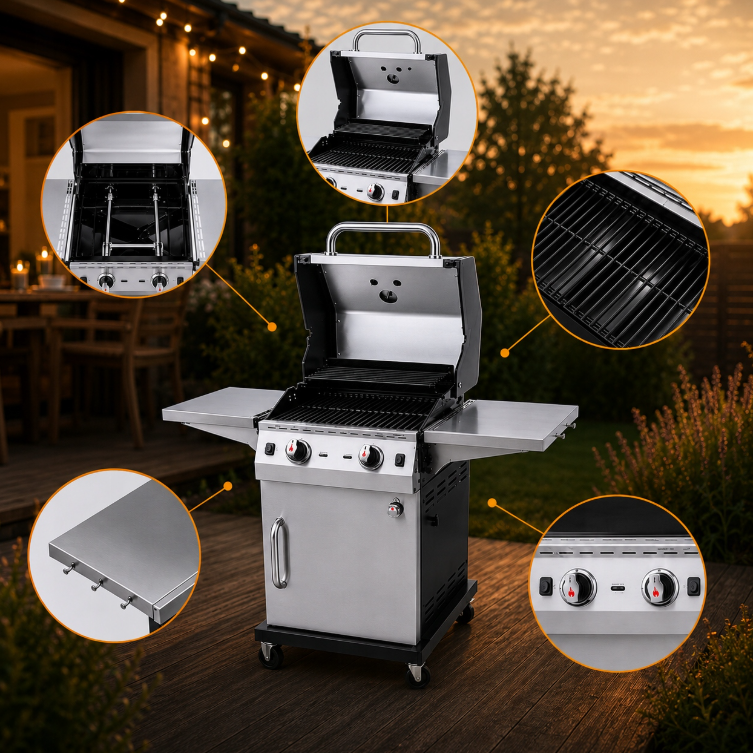 Grill gazowy ogrodowy Char-Broil Performance PRO S 2 z 2 palnikami - zdjęcie 10