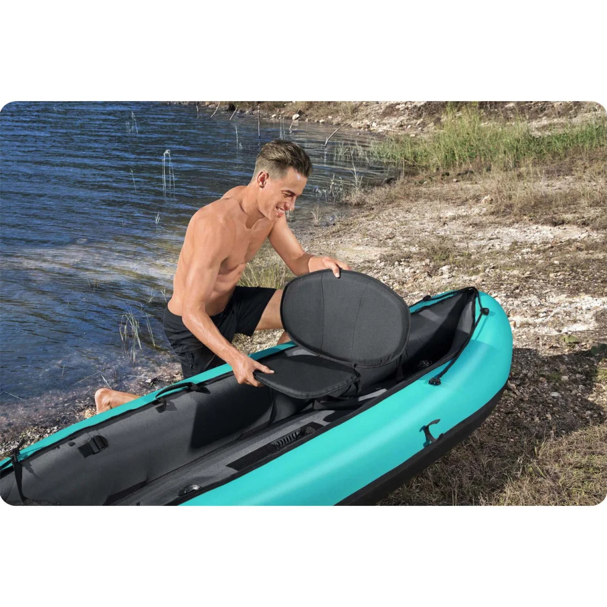 Kajak Hydro-Force Ventura Bestway 65118 280cm do 130kg - zdjęcie 8