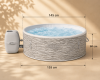 Bestway SPA 60027 Lay-Z Vancouver + lampka led ZESTAW