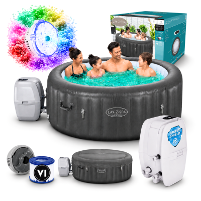 Zestaw SPA ogrodowe Bestway 6005F Palm Springs AirJet 6os + Lampka LED