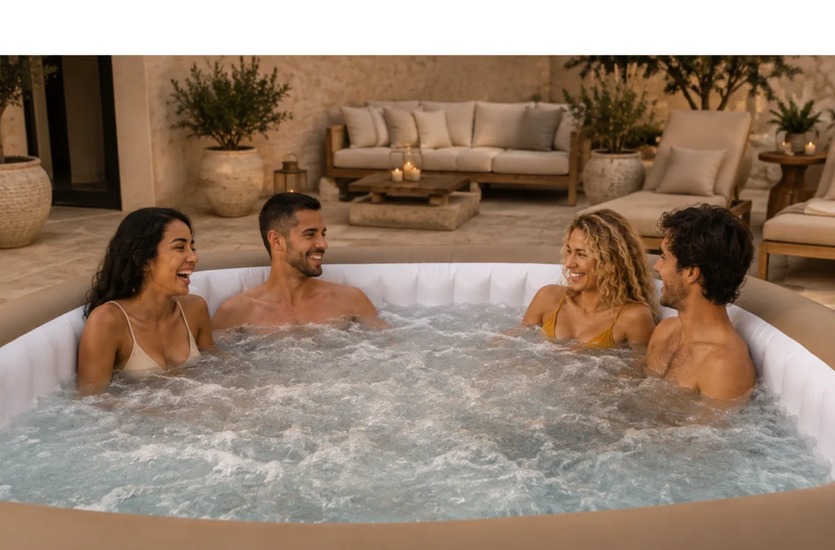 SPA ogrodowe Bestway 6005E Lay-Z Palma HydroJet Pro 7 os. Wi-Fi LED Premium -