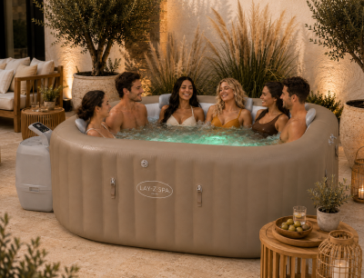 SPA ogrodowe Bestway 6005E Lay-Z Palma HydroJet Pro 7 os. Wi-Fi LED Premium -