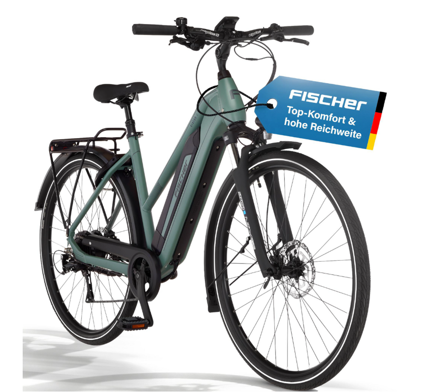 Rower elektryczny trekkingowy Fischer VIATOR 2.1 ACTIVE 28″ RH 55 cm 459 Wh