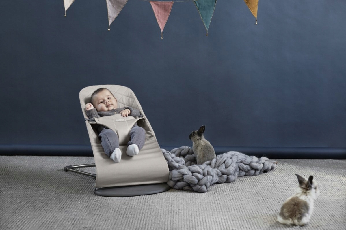 Bujaczek BabyBjorn Bliss  Piaskowo Szary Beż