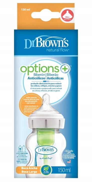 Butelka antykolkowa Dr. Brown's Options+