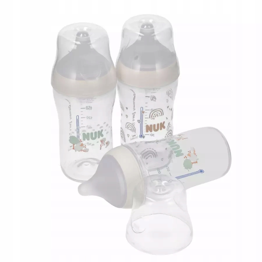 Butelki NUK Perfect Match 260ml Antykolkowe Zestaw 3 szt