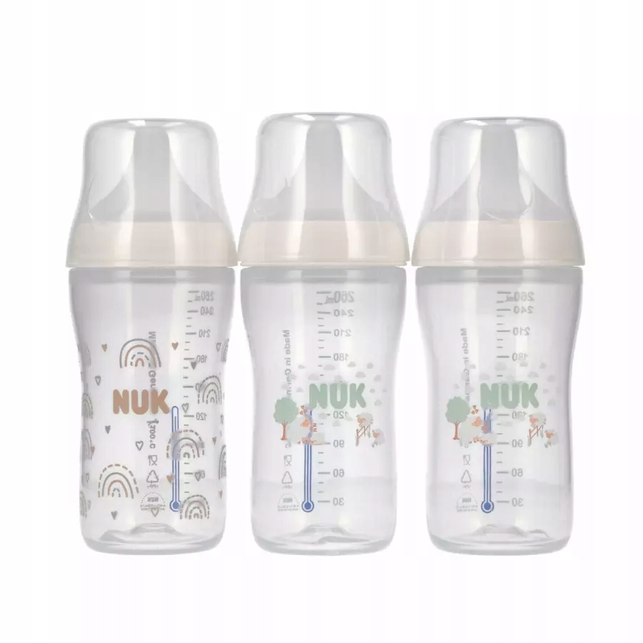 Butelki NUK Perfect Match 260ml Antykolkowe Zestaw 3 szt