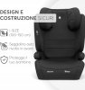 Fotelik Samochodowy KikkaBoo i-AID i-Size 100-150cm 15-36kg Czarny