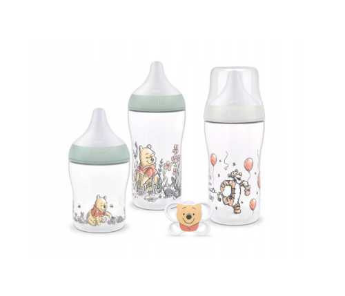 Zestaw 3 szt Butelek NUK Perfect Match + Smoczek uspokajający Disney 0-6m