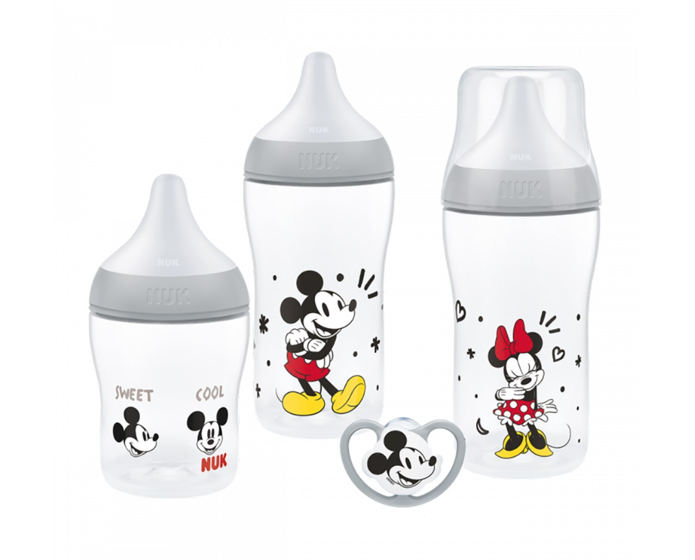 Zestaw 3 szt Antykolkowe Butelki NUK Perfect Match Disney Wskaźnikiem Temp