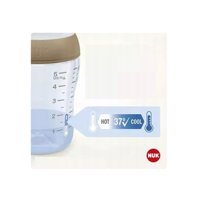 Butelki Zestaw 3szt NUK Perfect Match 260ml Antykolkowe 3m+ WSKAŹNIK TEMP