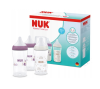Butelki Zestaw 3szt NUK Perfect Match 260ml Antykolkowe 3m+ WSKAŹNIK TEMP