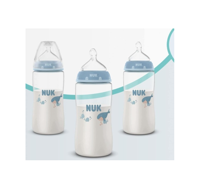 Butelki NUK First Choice 300ml Zestaw 3 szt Butelki Antykolkowe